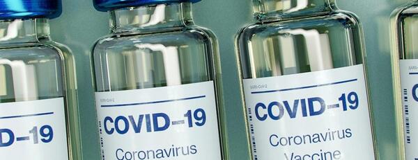 COVID-19 vaccine bottles