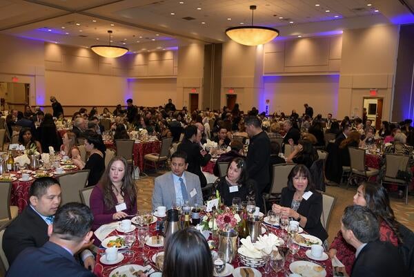 Crowd shot of the 2022 gala at the Riverside Convention Center