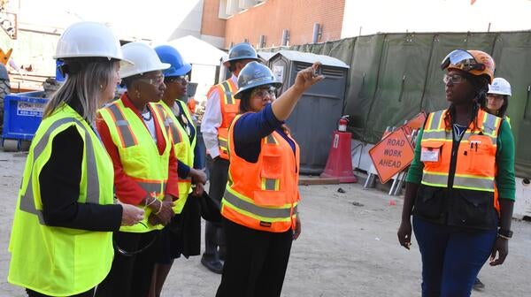 Dean Deas tours the new medical education building