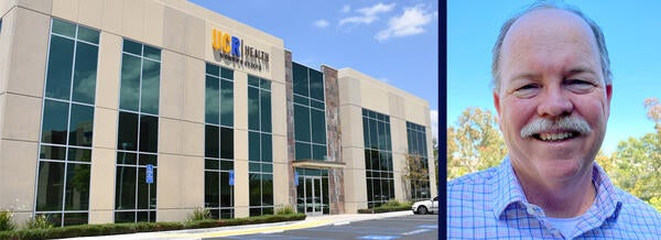 A UCR Health facility and Tim Collins