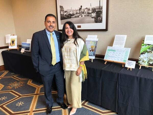 UC Regent Jose Hernandez and Evelyn Vázquez