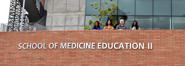 Facilities team on the east side of the SOM Ed II building