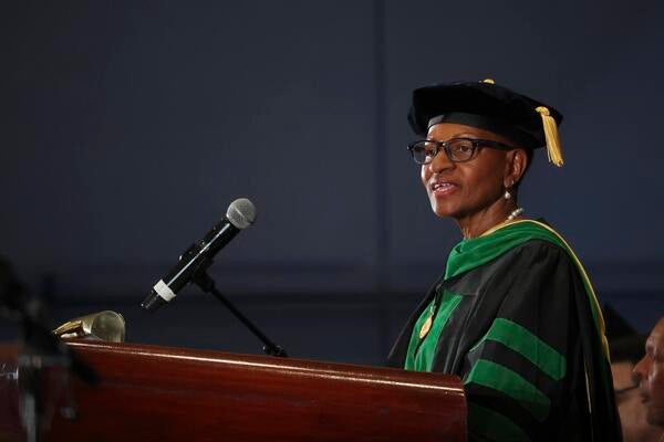 VC and Dean Deas at the 2022 commencement ceremony