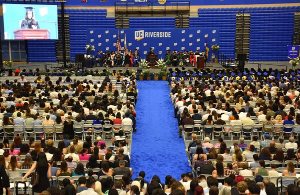 Commencement 2026 crowd and stage