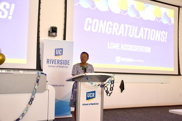 Dean Deas at LCME celebration
