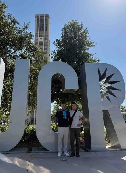 Dr. Rasyidi and his brother at UCR