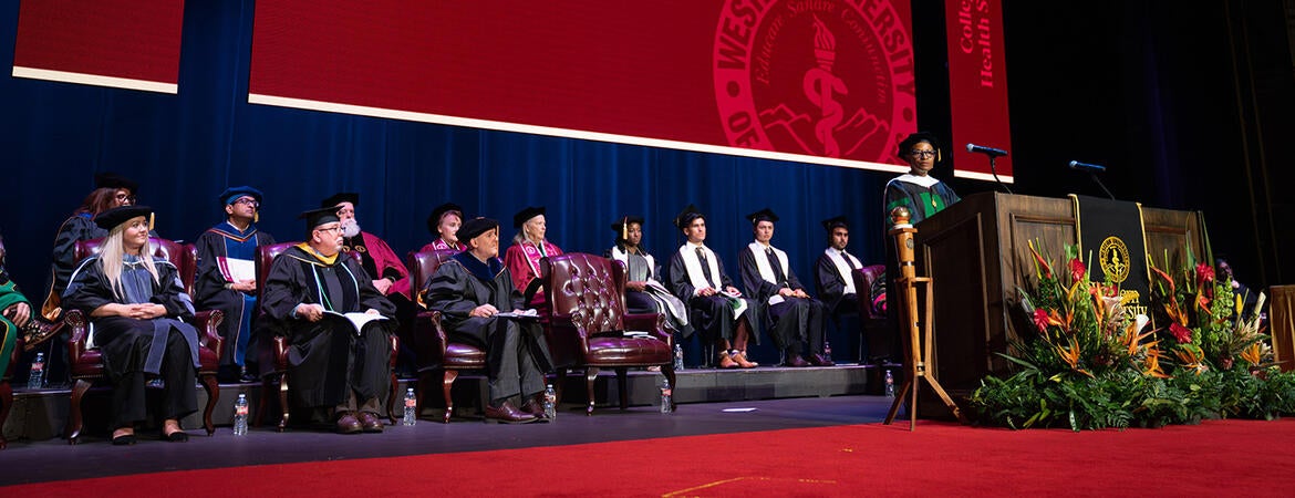 Deborah Deas on stage during the Western University Commencement