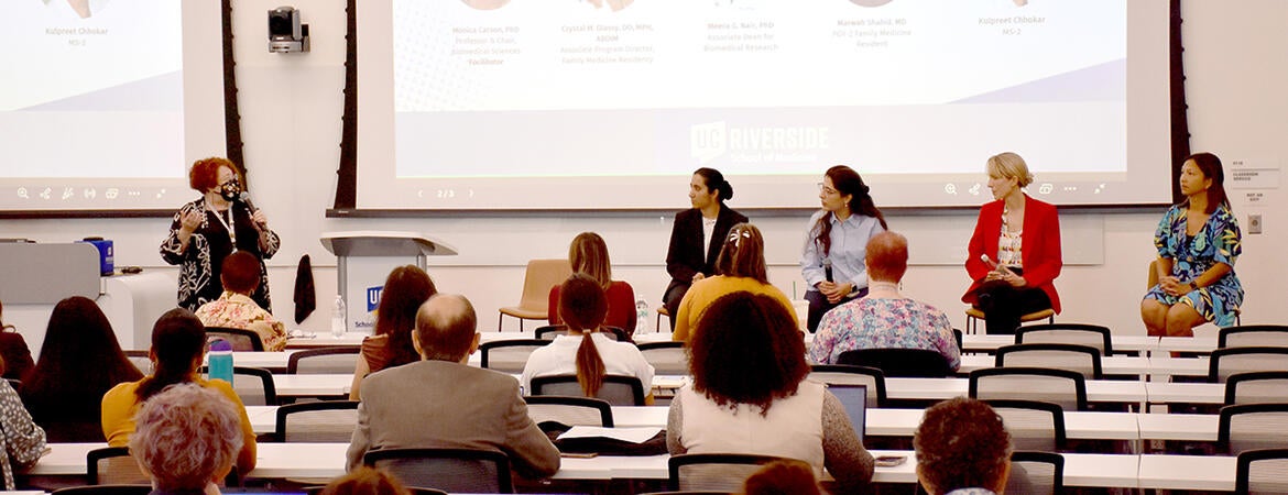 Participants during the panel discussion