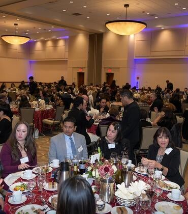 Crowd shot of the 2022 gala at the Riverside Convention Center