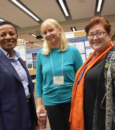 Dean Deas, Dr. Ethell, and Dr. Carson at an event