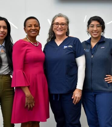 Dean Deas with award recipients