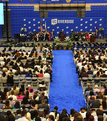 Commencement 2026 crowd and stage