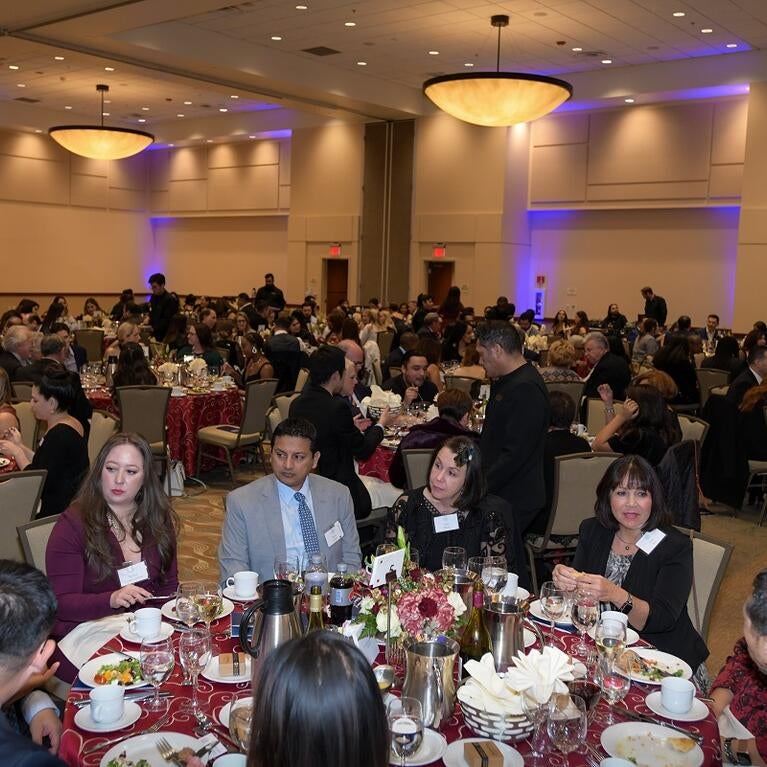 Crowd shot of the 2022 gala at the Riverside Convention Center