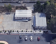 Aerial view of the old modular units