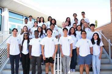 Jumpstart students group shot at the HUB