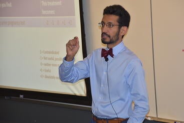 Dr. Moazzum Bajwa lecturing