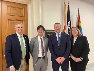 Pegan-Takano-DC Pegan standing with Takano in DC