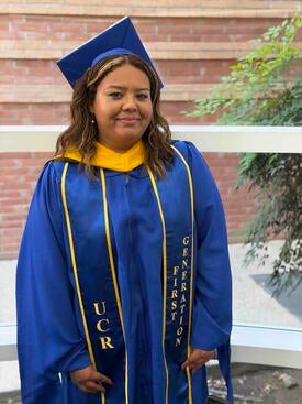 Thuresa Doreen Veliz at commencement
